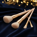 Professionella sminkborstar i champagne 4-pack